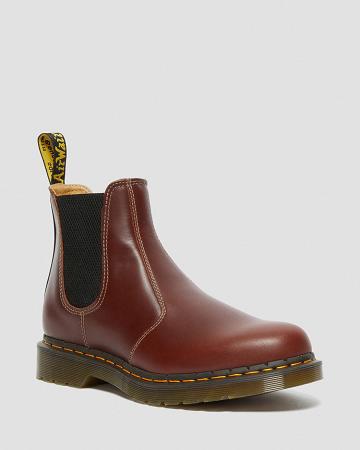 Dr Martens 2976 Abruzzo Leren Enkellaars Heren Bruin Zwart | NL 382XYU